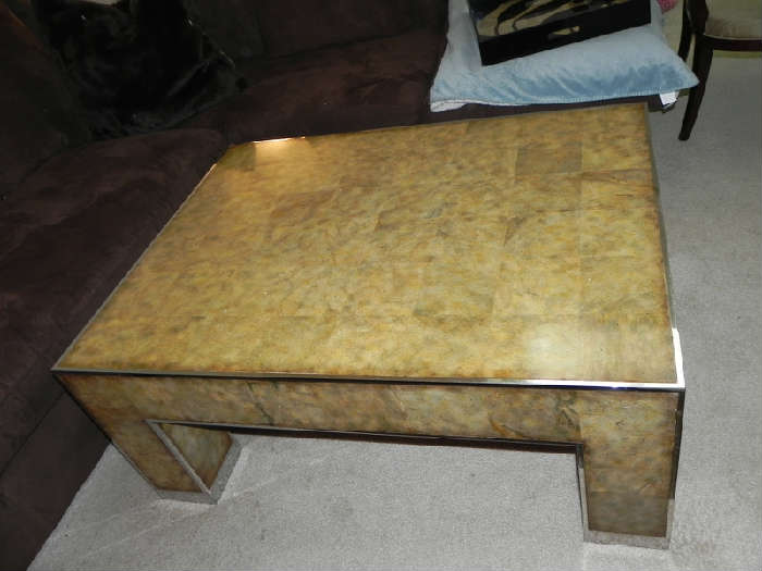 Lillian August Shagreen coffee table