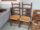 Cane bottom chairs