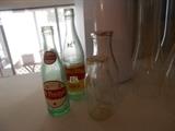 Old soda bottles