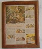 Framed advertisement