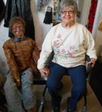 Life size folk art mannequin.  The lady is not for sale!