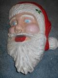 Unique Vintage Paper Mache' Santa Wall Hanging