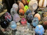 Collection of over 200 paperweights, many artist signed