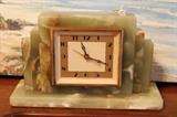 Art Deco style onyx desk clock