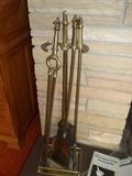 brass fireplace tools