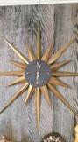 MidCentury Starburst clock