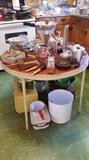 Huge collection of vintage kitchenware, enamelware
