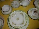 Vintage Hand Painted H Japan China. 12 Piece Place Setting.Plus Service