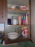 Vintage Aluminum Andonized Cups.Some Thermo Ware