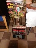 LP's. Mid Century Record Rack