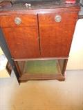 Vintage Mahogany Cabinet In tool room