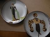 Erte Decorative Plates
