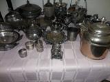 Napkin Rings, Teapot on side,has dent.