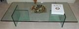 Glass coffee table