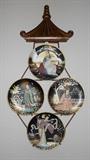 Asian plates in hanger