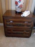 Nightstand - there are two.  Part of mid-century bedroom suite by "First Family - From the Indoor Family of Armstrong".