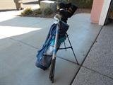 Golf clubs   and bag