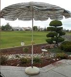 Patio umbrella with base