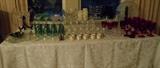 Glassware table