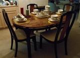Dining set - oval table with four chairs.  