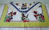 ~ C/1950’s linen table cloths w/Black subjects 