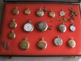 ~ 14 Various antique pocket watches including Ladies smaller lapel, silver cases, etc. sold choice