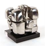 Steel Abstract Sculpture in Three Parts, "Nimrod,"Paul
Mount (British, 1922-2009)