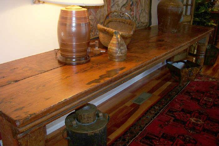 Love this table!  From an old country store in the Camden area - 