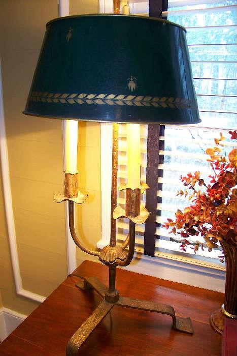 Close-up of the lamp
