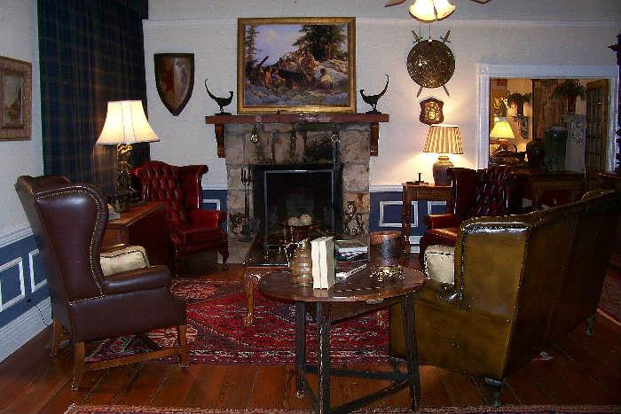A view of the main den, directly off of the entry hall
