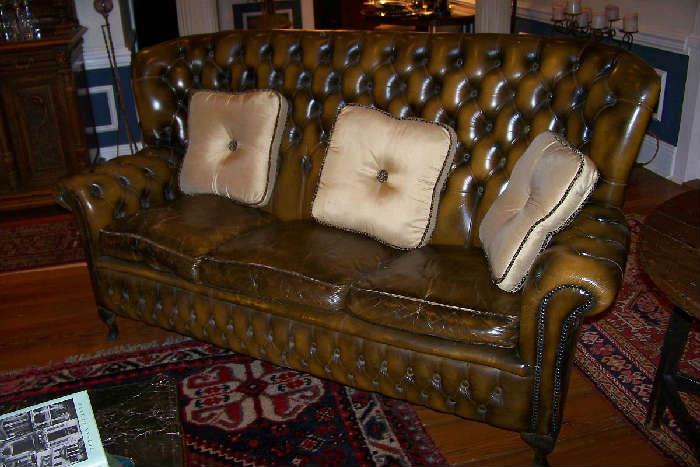 Wonderful vintage leather sofa
