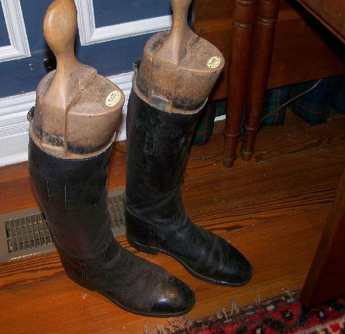 VIntage leather riding boots