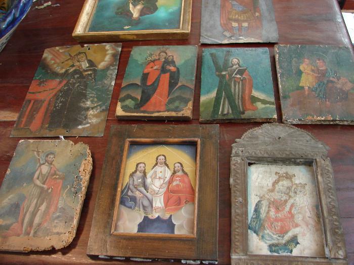 A selection of Retablos being researched
