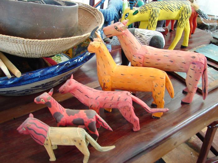 A few folk art animals among the first ones collected in the 1960s
