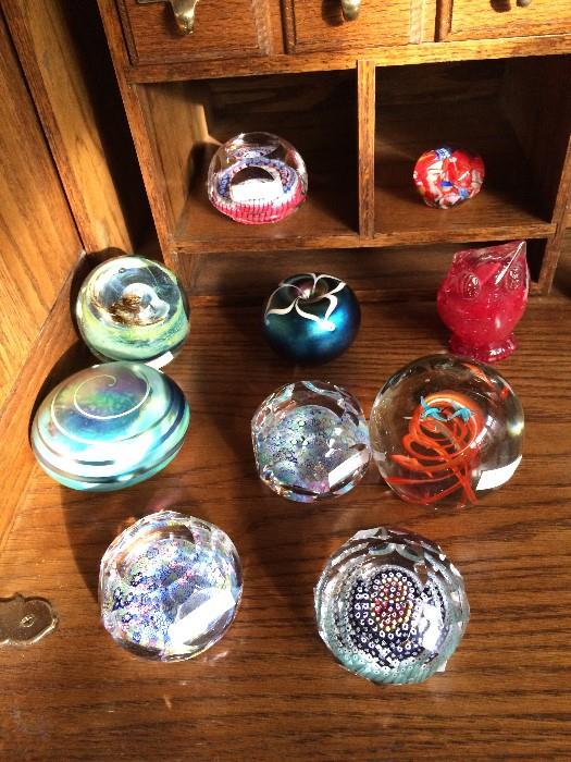             Collection of paper weights
