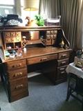                   Large roll top desk