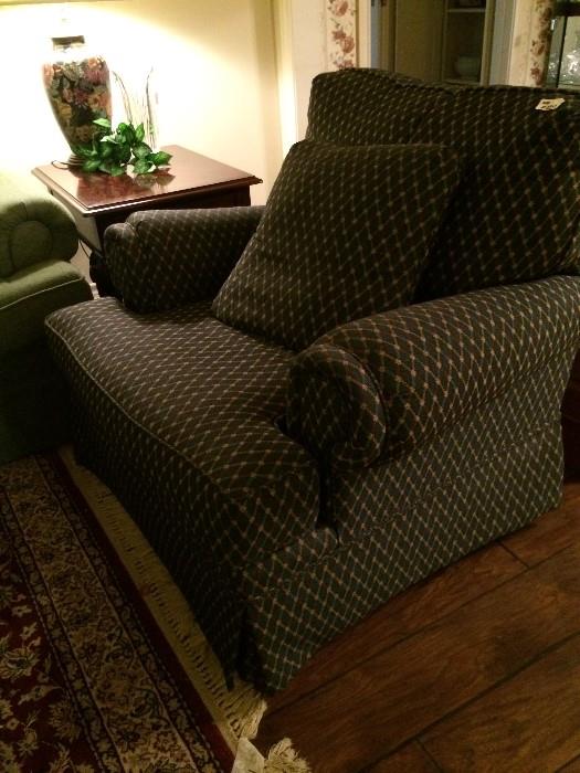             Extra comfortable upholstered chair