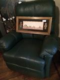                     Green recliner