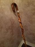                     Burled walking cane