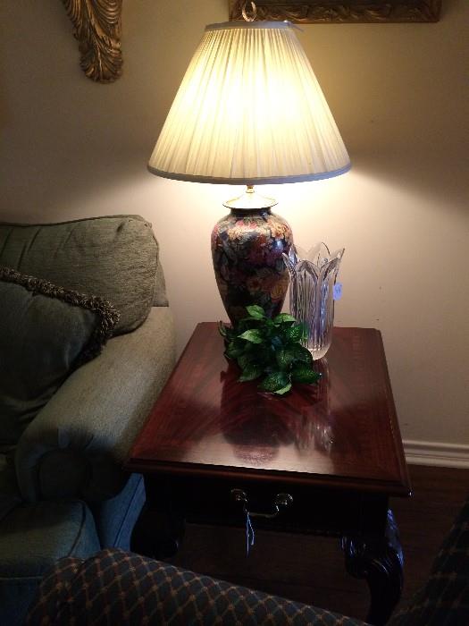                 Another end table & lamp