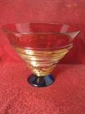 Young and Constantin Large Spiral Art Glass Bowl