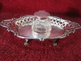 Walker Hall Sterling Silver Ink Stand CA 1898