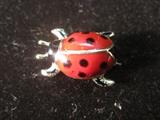 14kt Gold Enameled lady bug