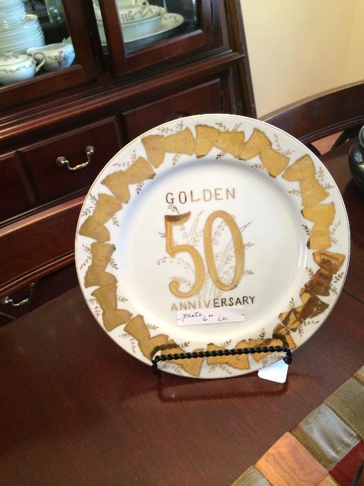                    Golden Anniversary plate