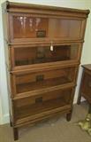 4 Stack Globe Wernicke oak lawyer's bookcase 61" High X 34" Wide X 12" Deep