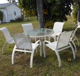 Brown Jordan 7 Pc Patio Set, Wide Seating