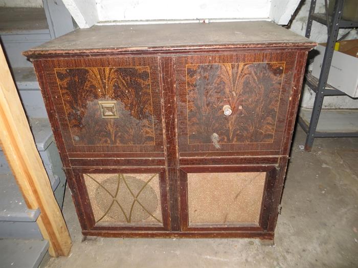 Vintage music cabinet