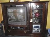 Wood TV cabinet