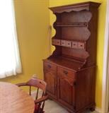 Ethan Allen Open Hutch Cabinet Maple.