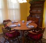 Ethan Allen American Tradition Maple Dining Set. Willow China.